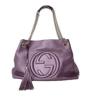 Gucci Soho Chain Tote pebbled leather Shoulder Bag